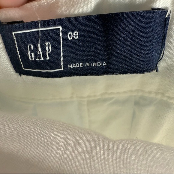 GAP White cotton Midi Skirt with Lace Hem, cottage core, coastal grandma, - Picture 6 of 10